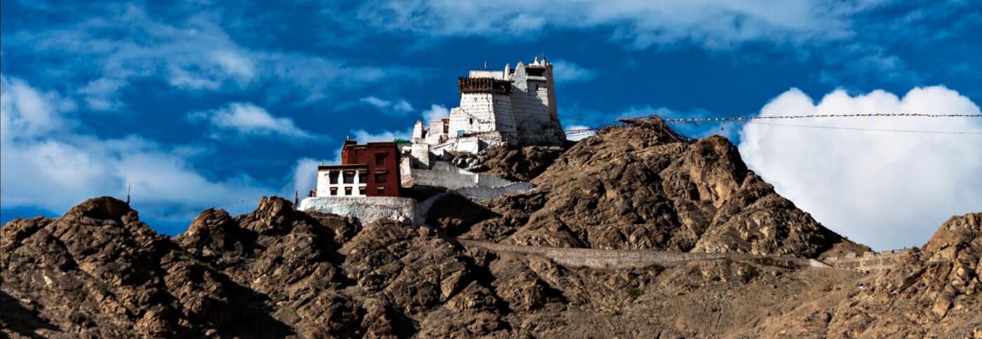 The monastery of Namgyal Tsemo Gompa
